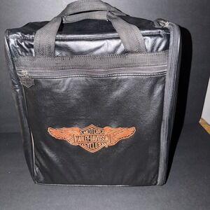 *VINATGE* HARLEY DAVIDSON Motorcycles - Utility Backpack Bag Tote Riding Logo